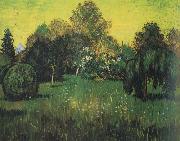 Vincent Van Gogh, Public Park with Weeping Willow :The Poet's Garden i (nn04)